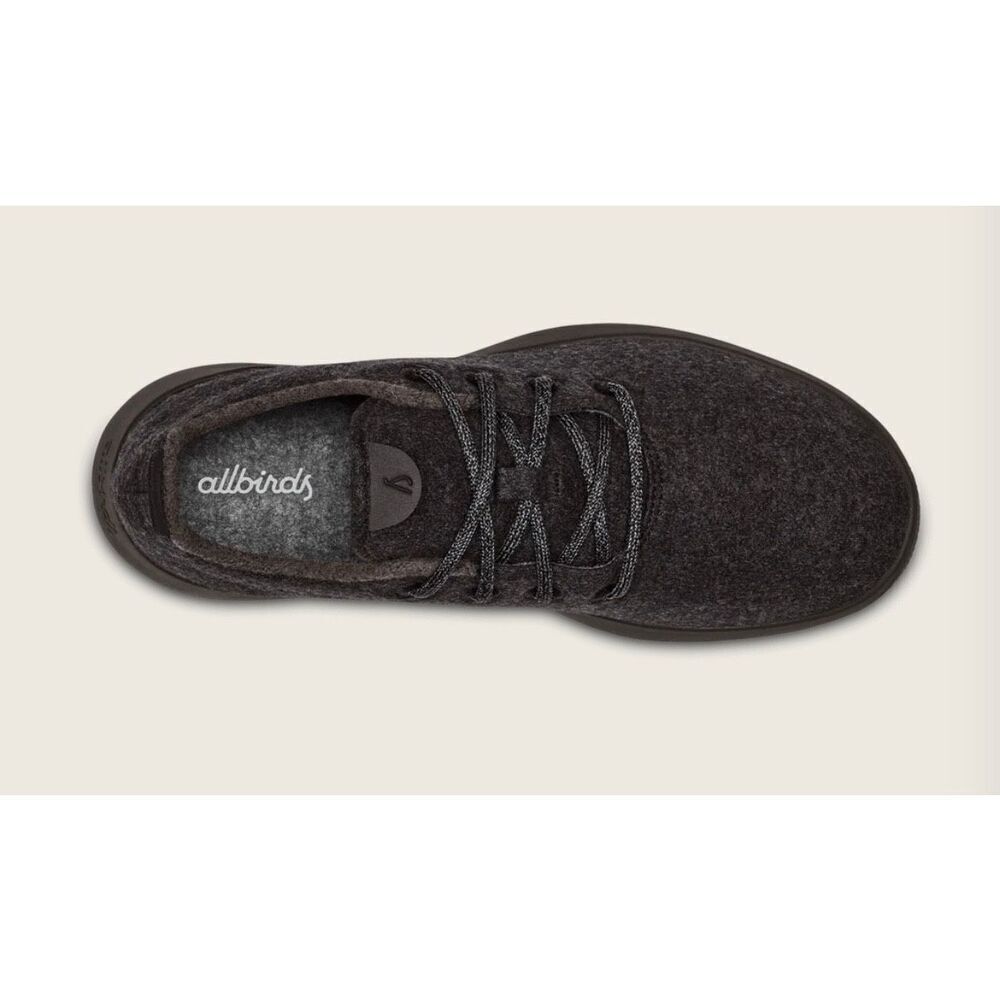 AllBirds black on black classic wool running sneaker size 9 - Picture 13 of 14
